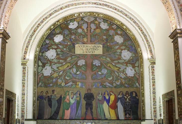 Mural Arbol de la Vida. Roberto Montenegro. Museo de las Constituciones-min