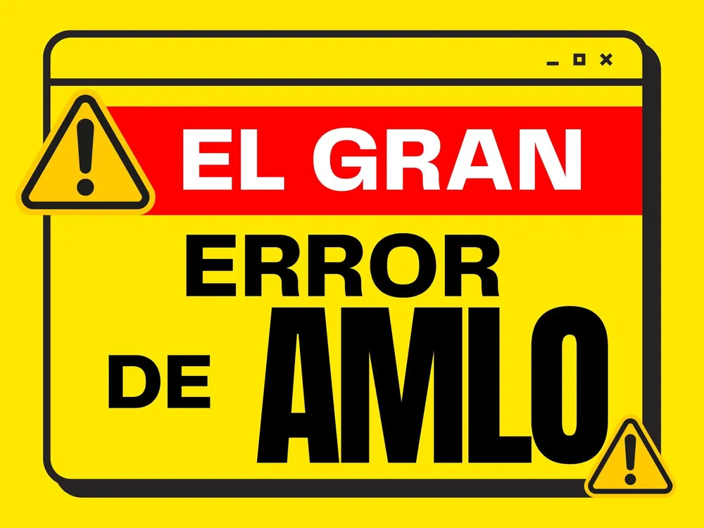 El gran error de AMLO, Ilustración de Politicarte-min